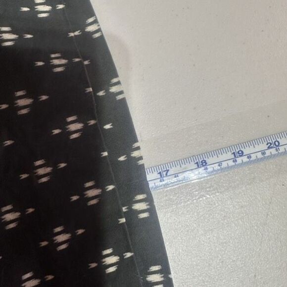 J Crew Mini Micro Cotton Stretch Skirt Black Geometric Size 4 Small - Picture 7 of 8